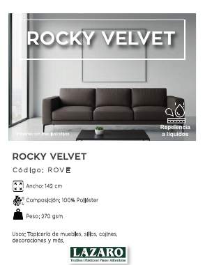 Portada del catálogo Rocky Velvet