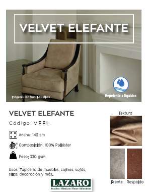 Portada del catálogo Velvet Elefante